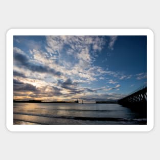 Daybreak at the mouth of the River Blyth Sticker